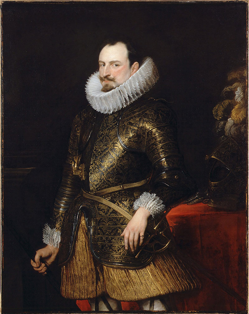 安东尼· 凡· 戴克高清作品《Portrait of Emmanuel Philibert》