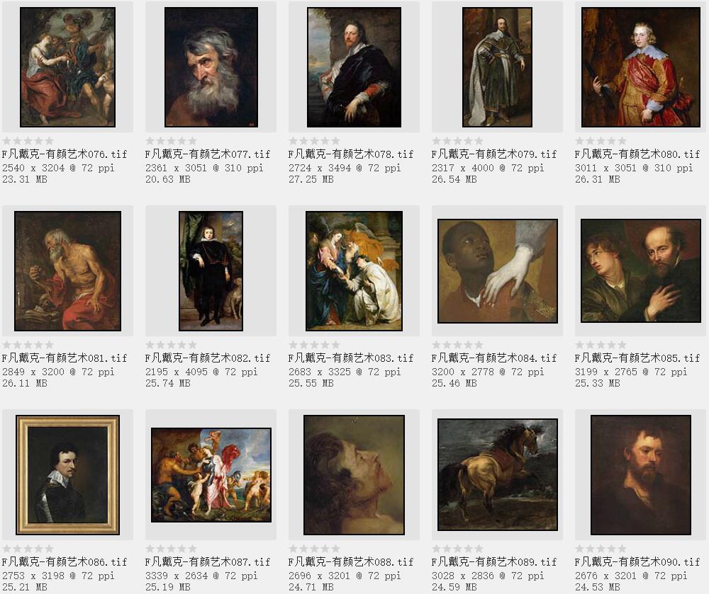 西方绘画大师:安东尼· 凡· 戴克高清作品集