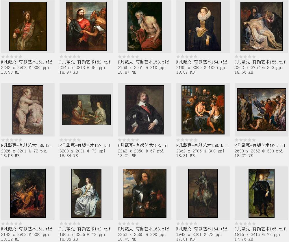 西方绘画大师:安东尼· 凡· 戴克高清作品集