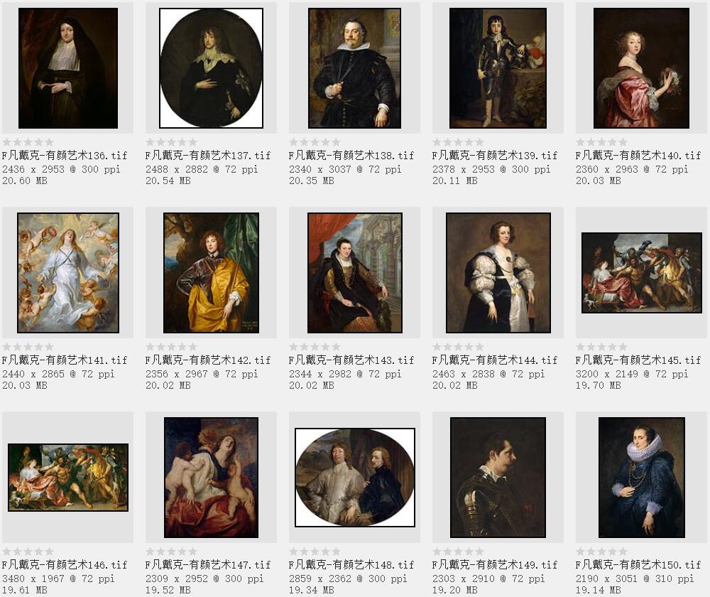 西方绘画大师:安东尼· 凡· 戴克高清作品集