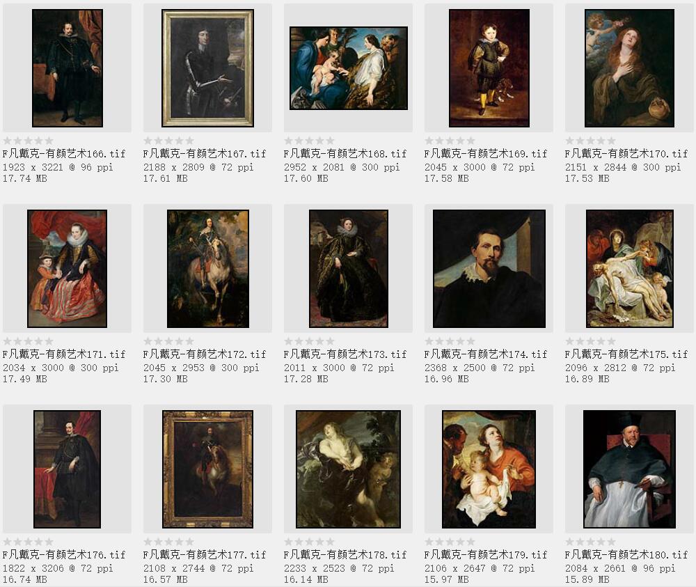 西方绘画大师:安东尼· 凡· 戴克高清作品集