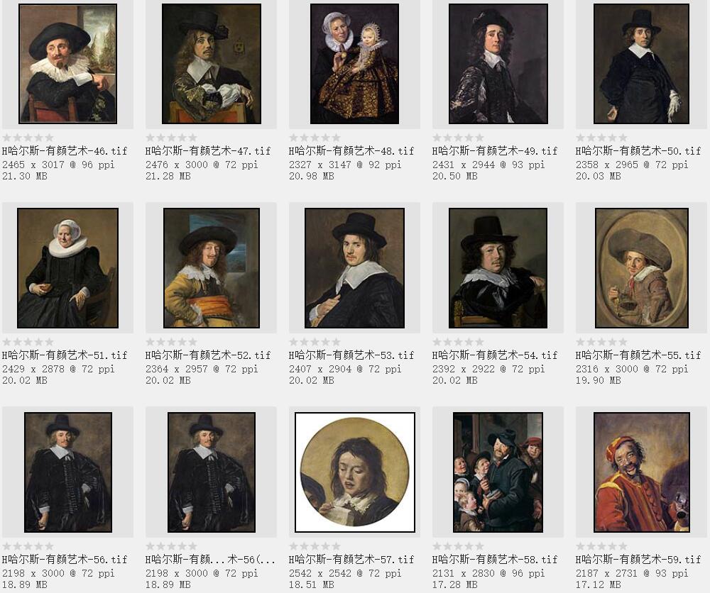 荷兰肖像画家:弗兰斯·哈尔斯 布面油彩作品合集欣赏