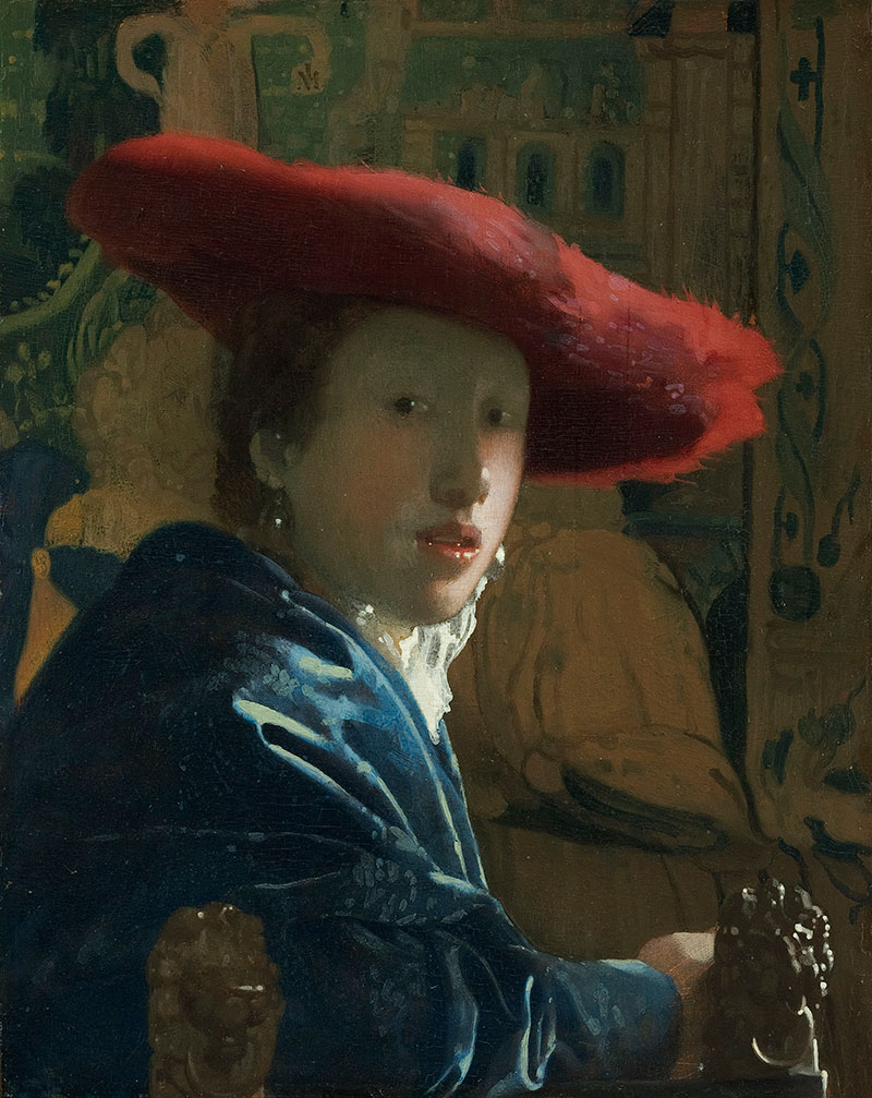 Girl with the red hat(戴着红帽子的女孩)