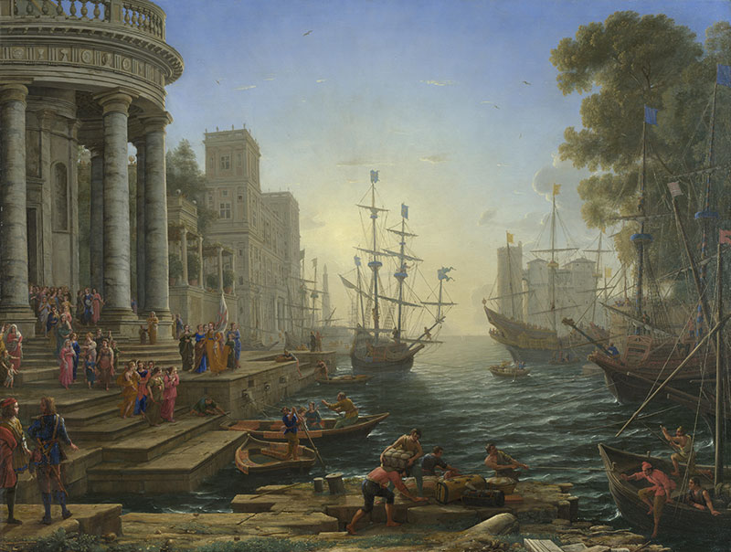 Seaport with the Embarkation of St. Ursula 驶入圣厄休拉的海港