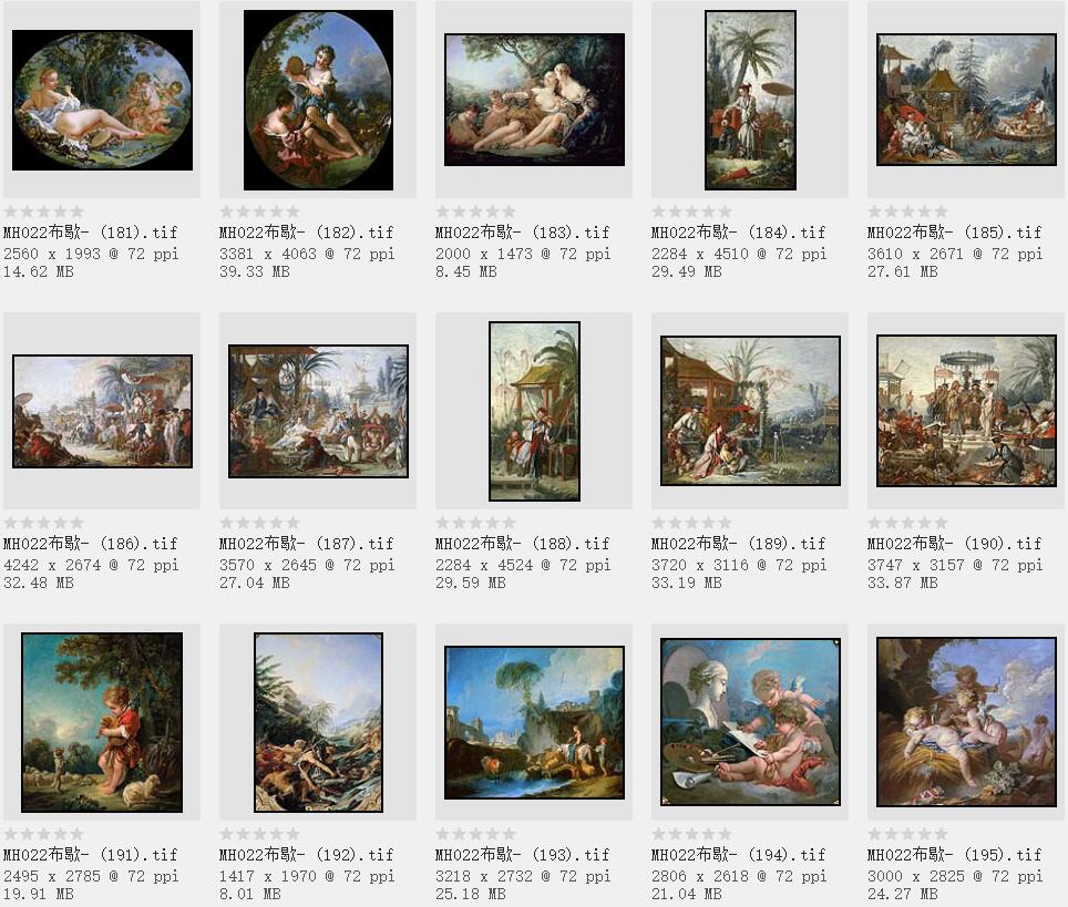 法国18世纪洛可可派绘画艺术的经典代表-弗朗索瓦·布歇高清油画作品欣赏