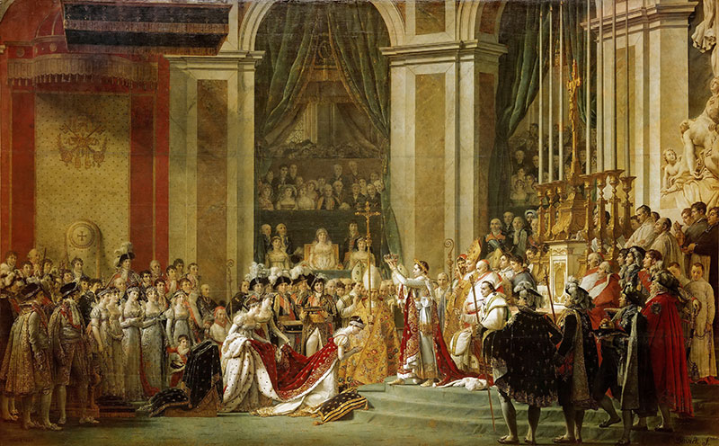 拿破仑加冕 - The Coronation of Napoleon
1807年,历史画,布面油画