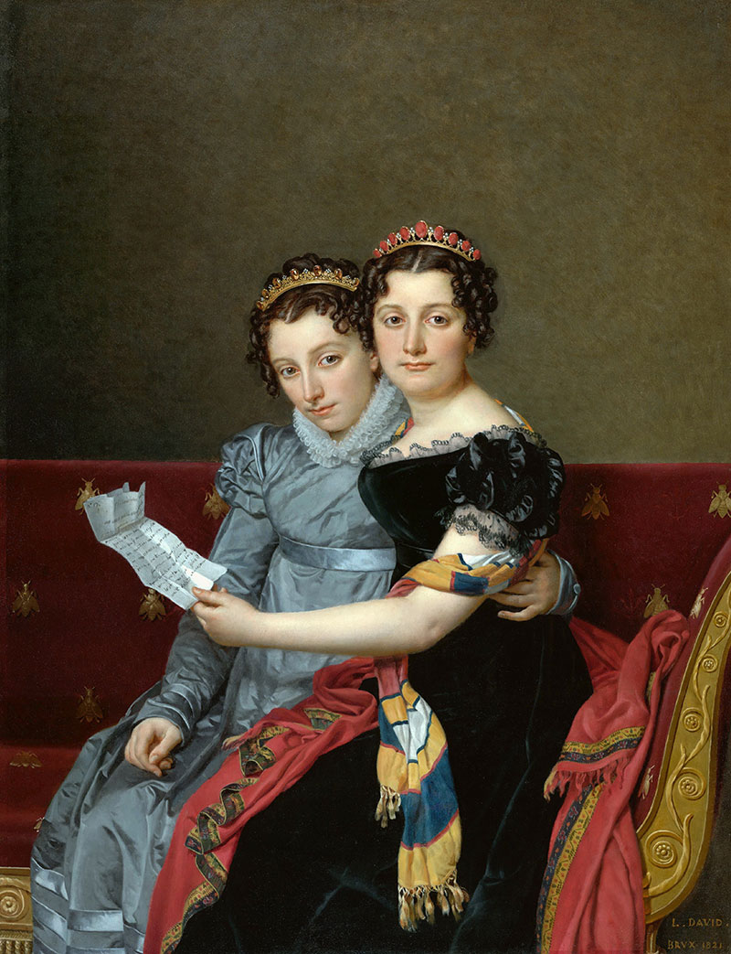 The Sisters Zenaide and Charlotte-Bonaparte
1821年,肖像画,布面油画