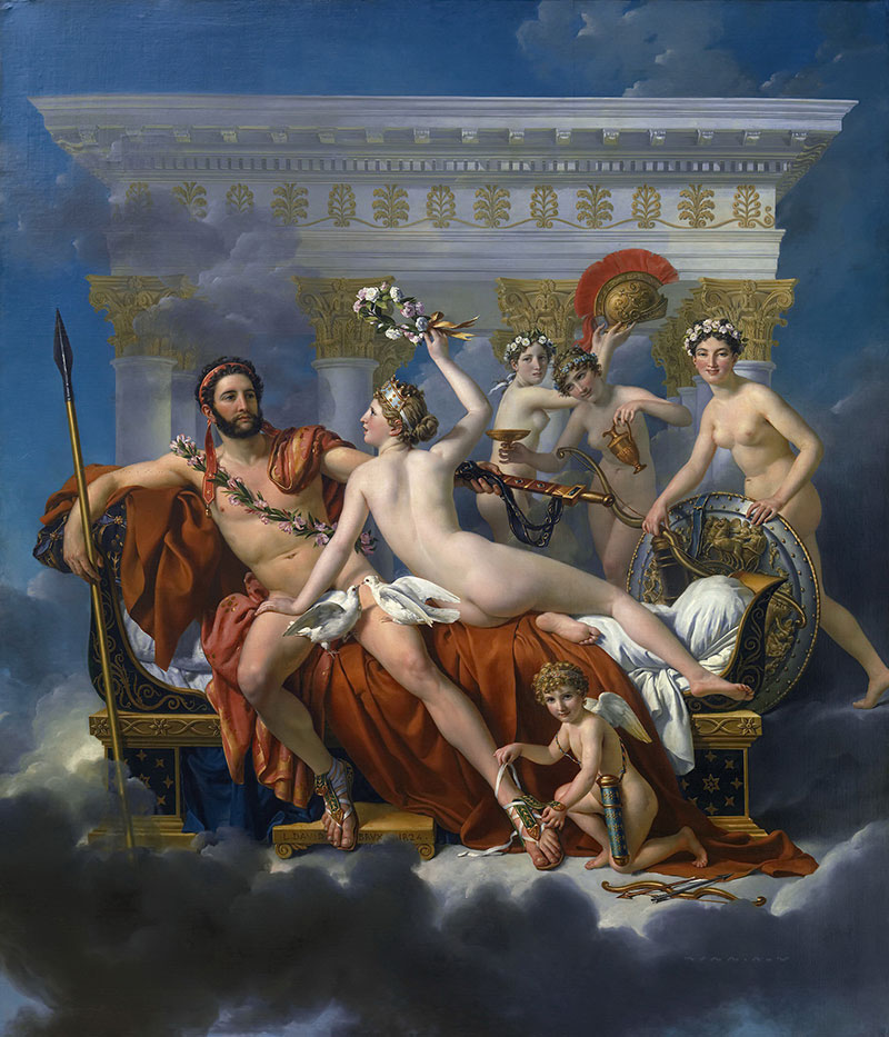 Mars Disarmed by Venus and the Three Graces
1824年,神话画,布面油画