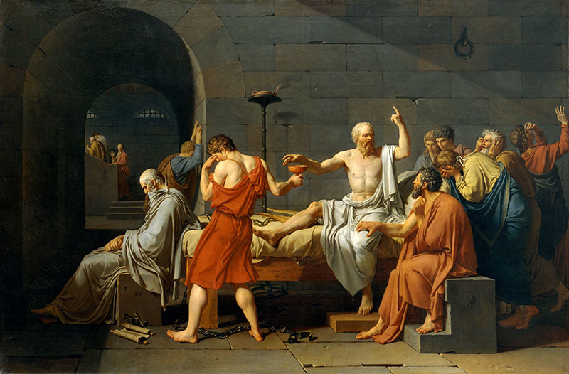 苏格拉底之死 - The Death of Socrates
1787年,历史画,布面油画