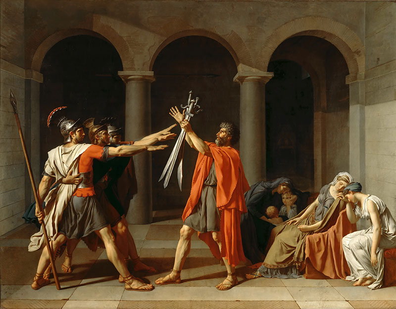 荷拉斯兄弟之誓 - The Oath of Horatii
1784年,历史画,布面油画