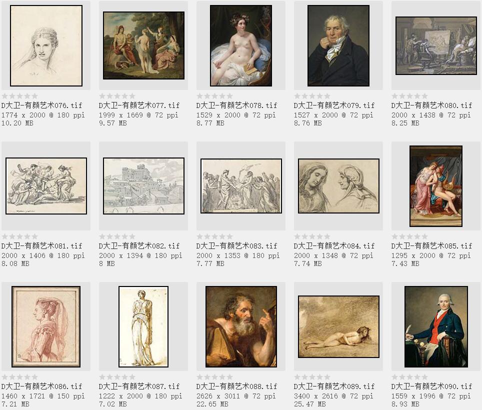 新古典主义画派奠基人:雅克·路易·大卫 高清作品集
