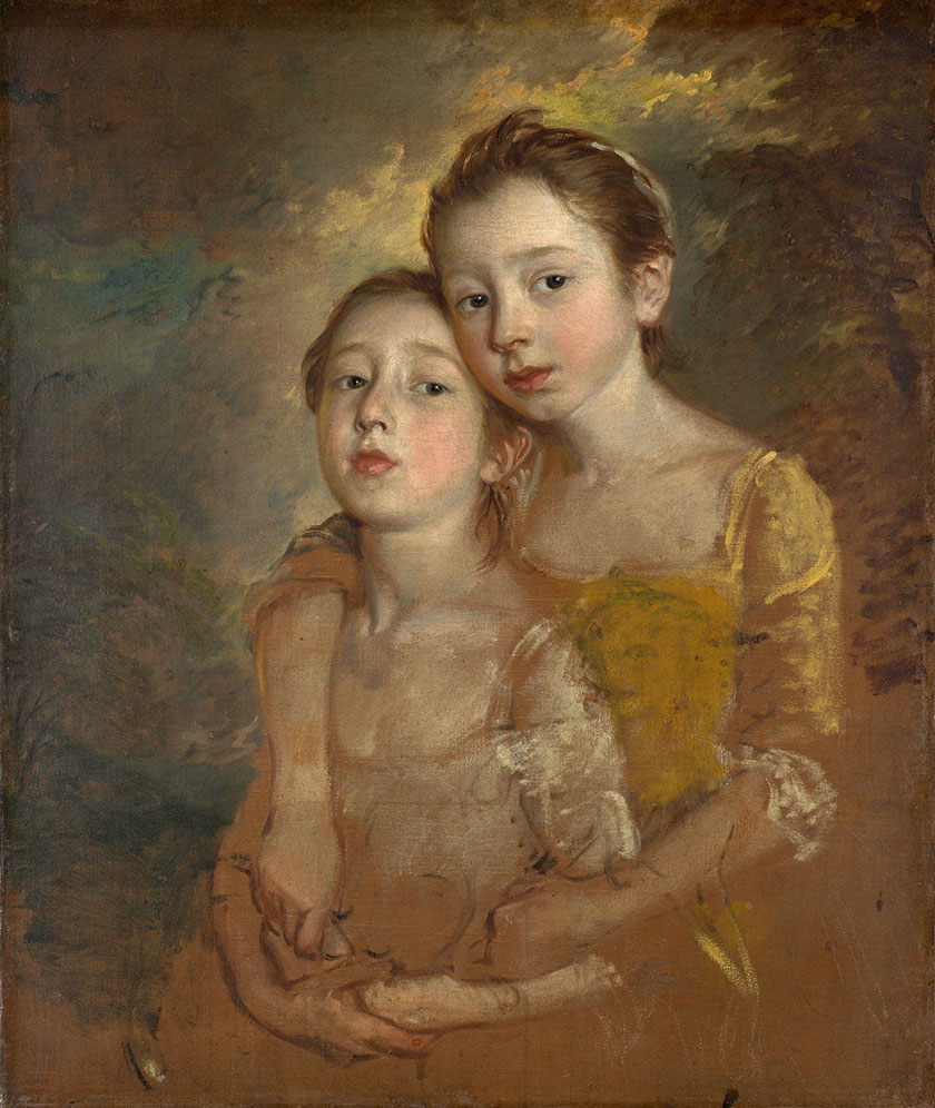 画家的女儿们与一只猫 - The Painter's Daughters with a Cat
1759年,肖像画,布面油画
