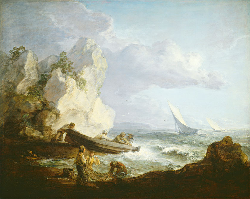 Seashore with Fishermen
1783年,风景画,布面油画