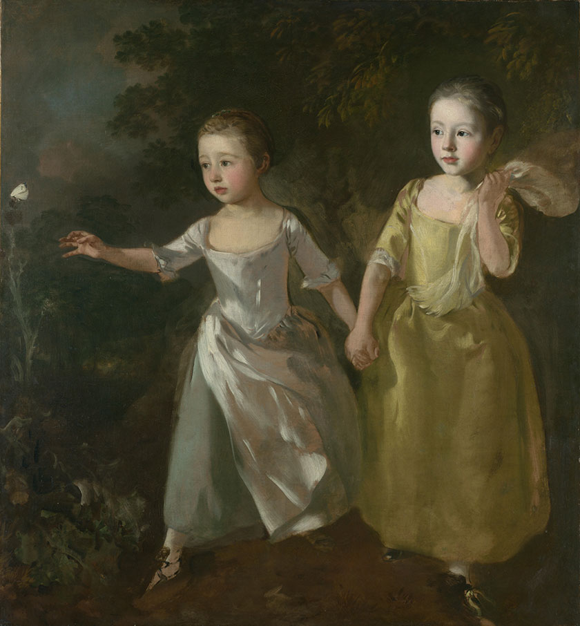 The Painter's Daughters chasing a Butterfly
1759年,肖像画,布面油画