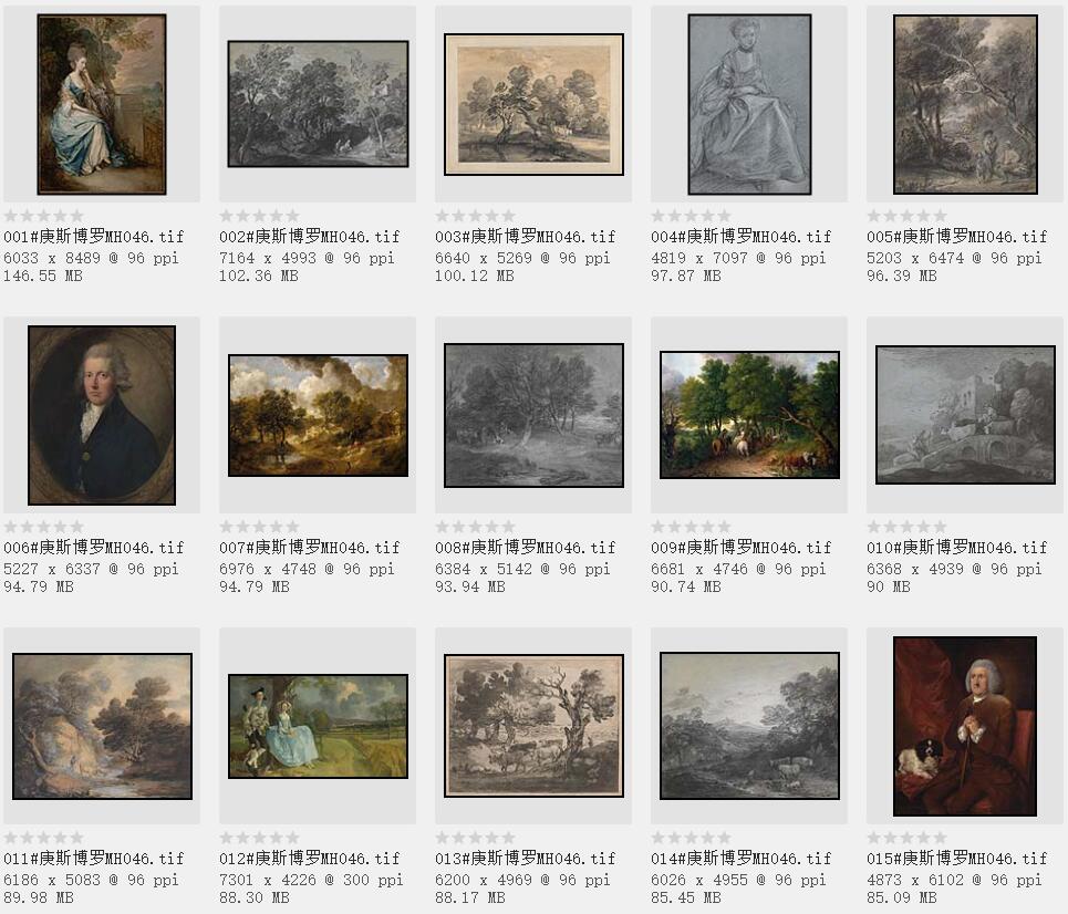 18世纪英国著名的肖像画家和风景画家:托马斯·庚斯博罗 高清作品集
