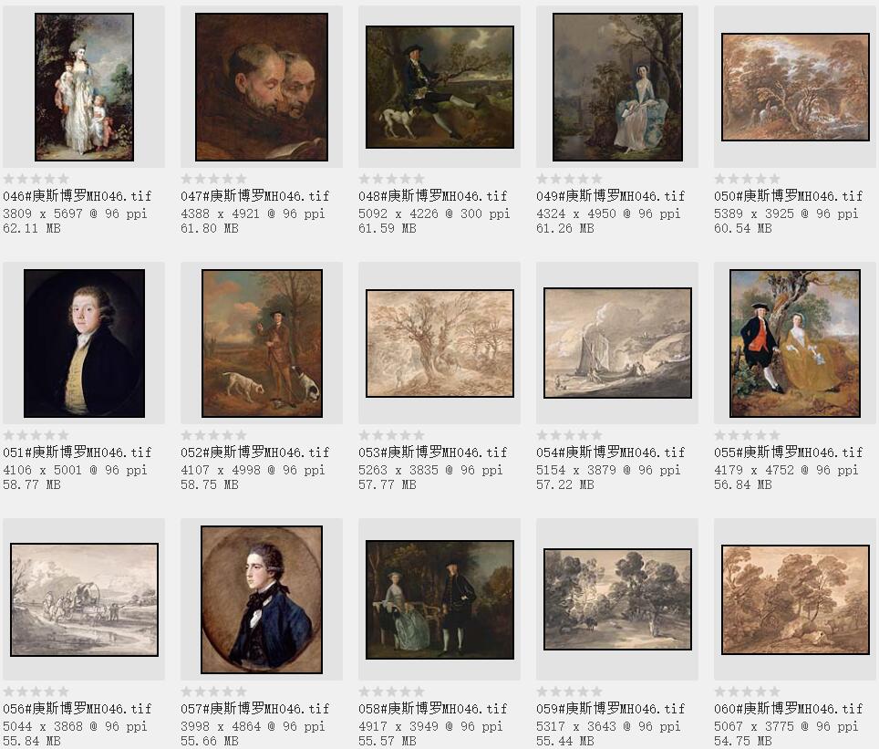 18世纪英国著名的肖像画家和风景画家:托马斯·庚斯博罗 高清作品集