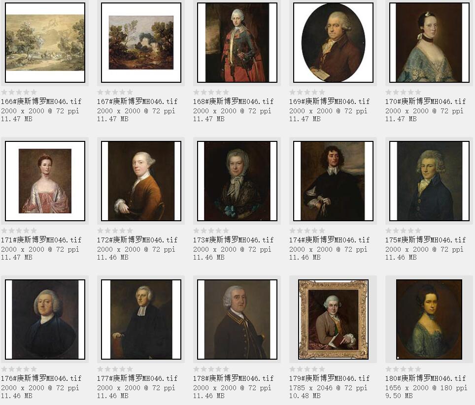 18世纪英国著名的肖像画家和风景画家:托马斯·庚斯博罗 高清作品集