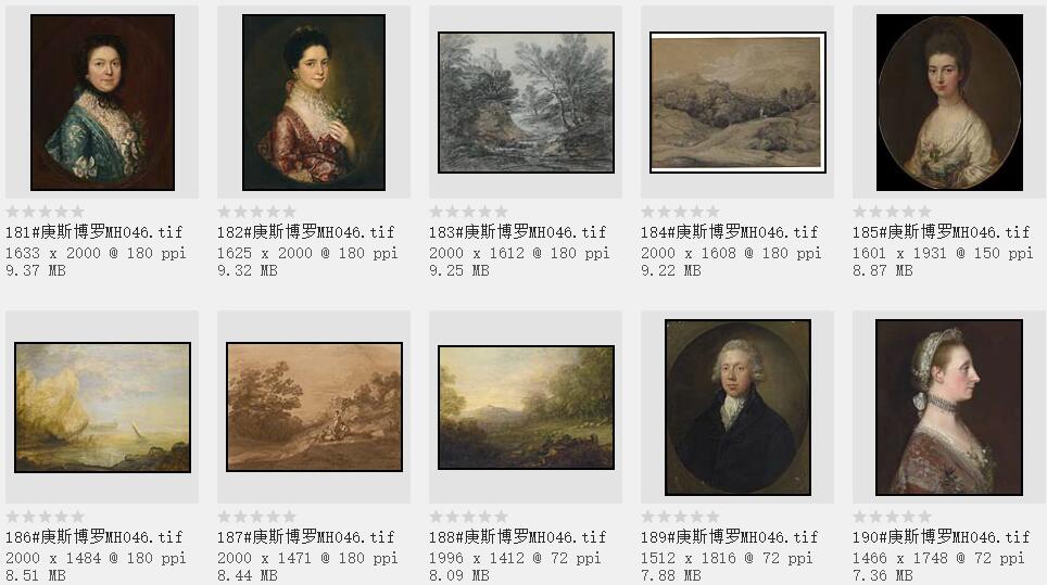 18世纪英国著名的肖像画家和风景画家:托马斯·庚斯博罗 高清作品集