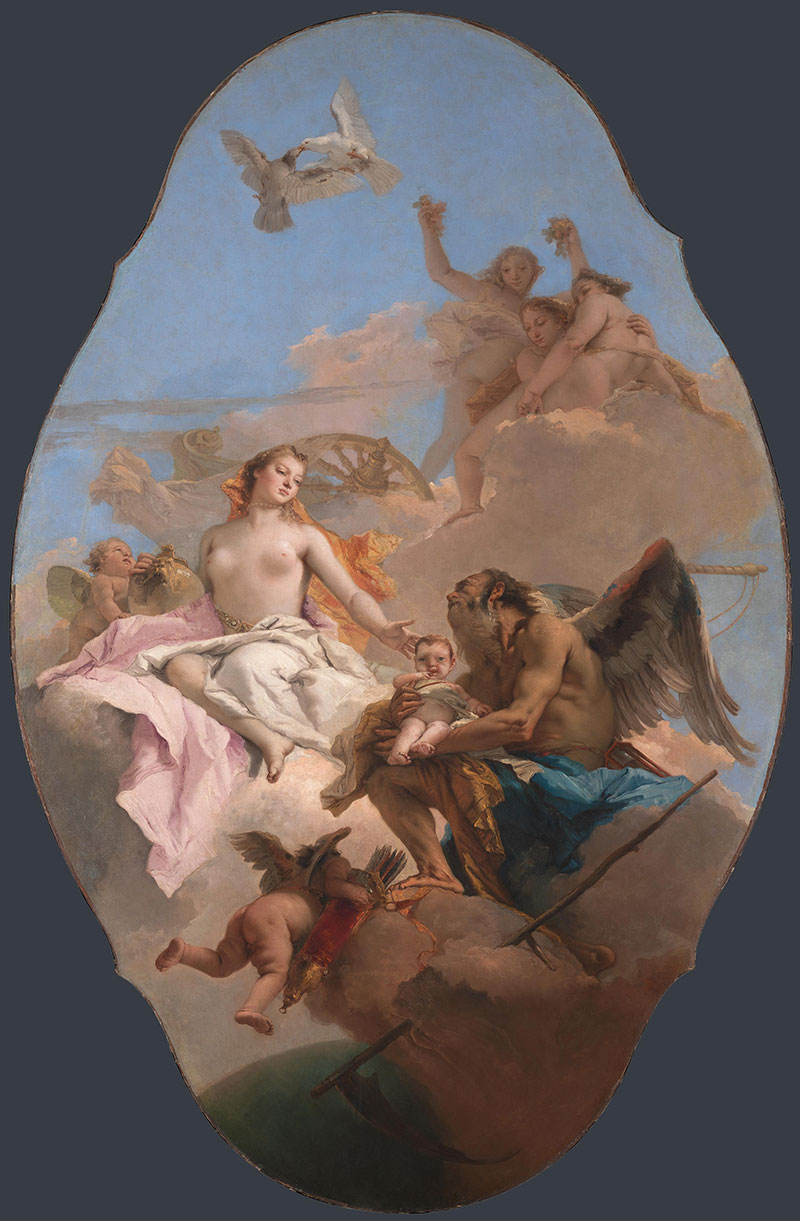 An Allegory with Venus and Time
1758年,寓言画,湿壁画