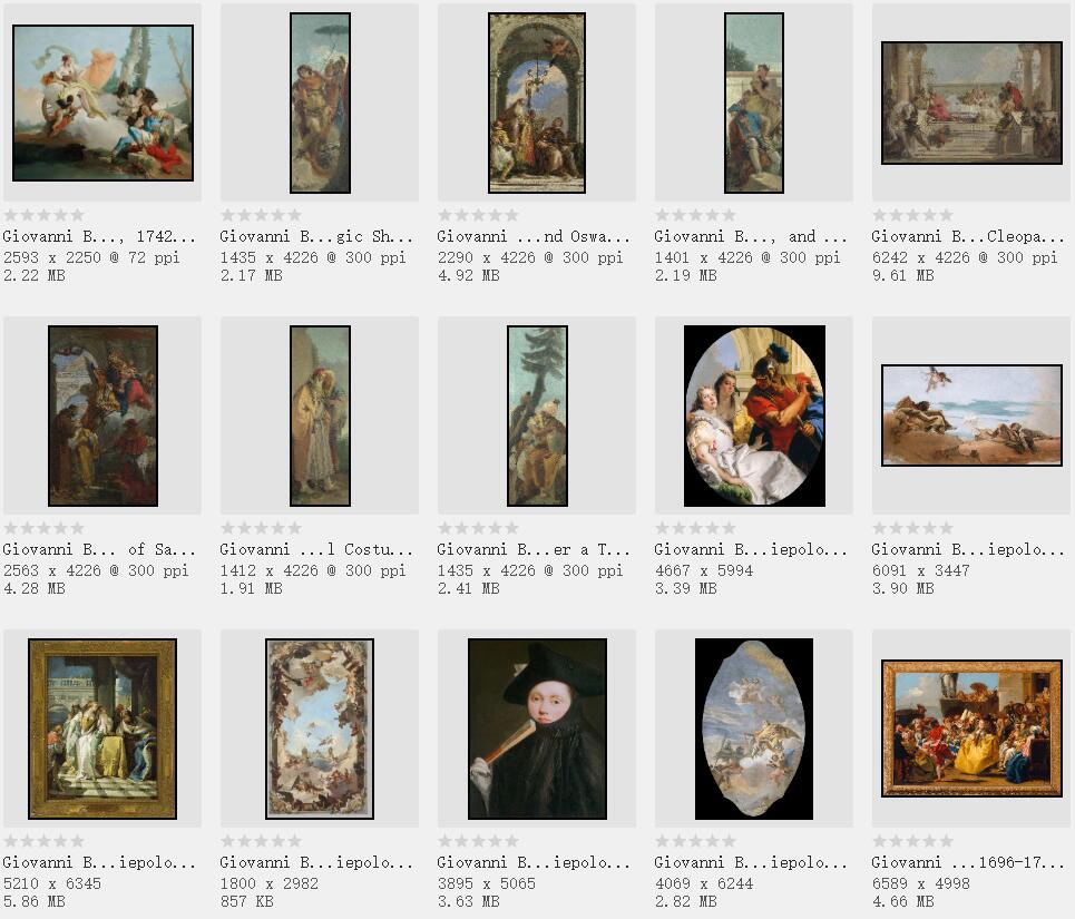 18世纪最负盛名的壁画大师:乔万尼·巴蒂斯塔·提埃波罗作品欣赏
