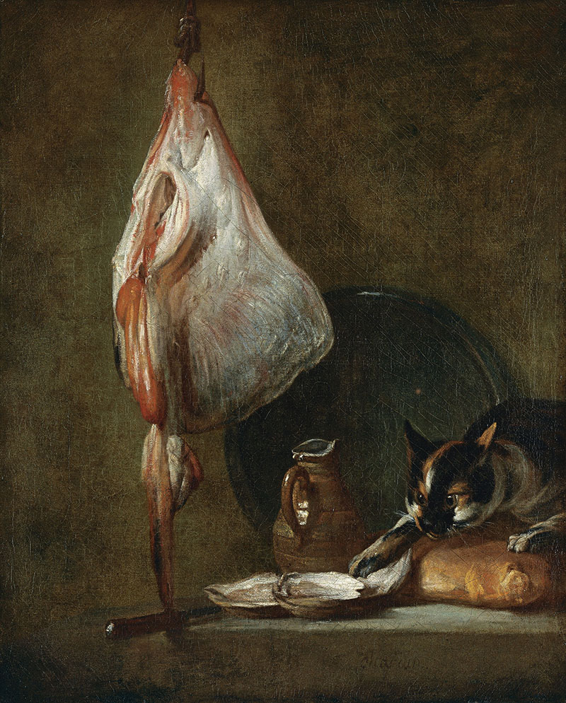 猫与鱼的静物生活 - Still Life with Cat and Rayfish
1728年,静物,布面油画
