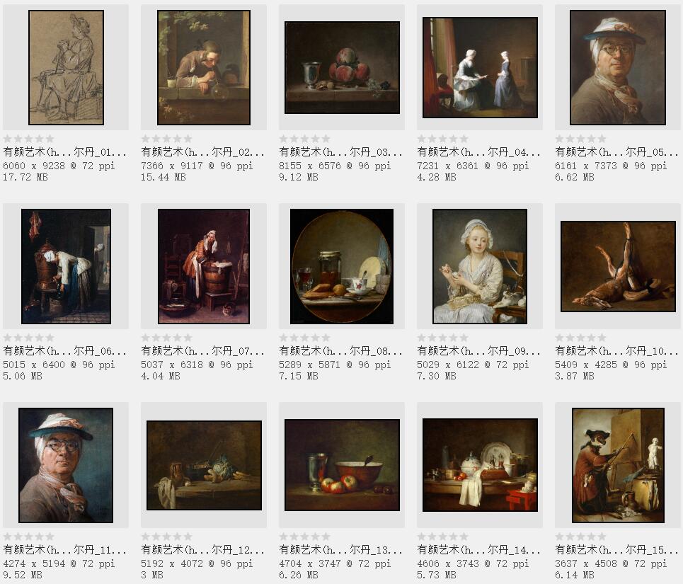 西洋美术史上的静物画巨匠:夏尔丹作品欣赏