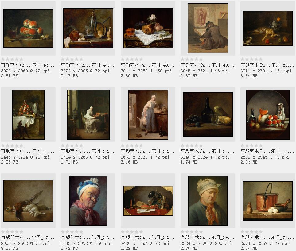 西洋美术史上的静物画巨匠:夏尔丹作品欣赏