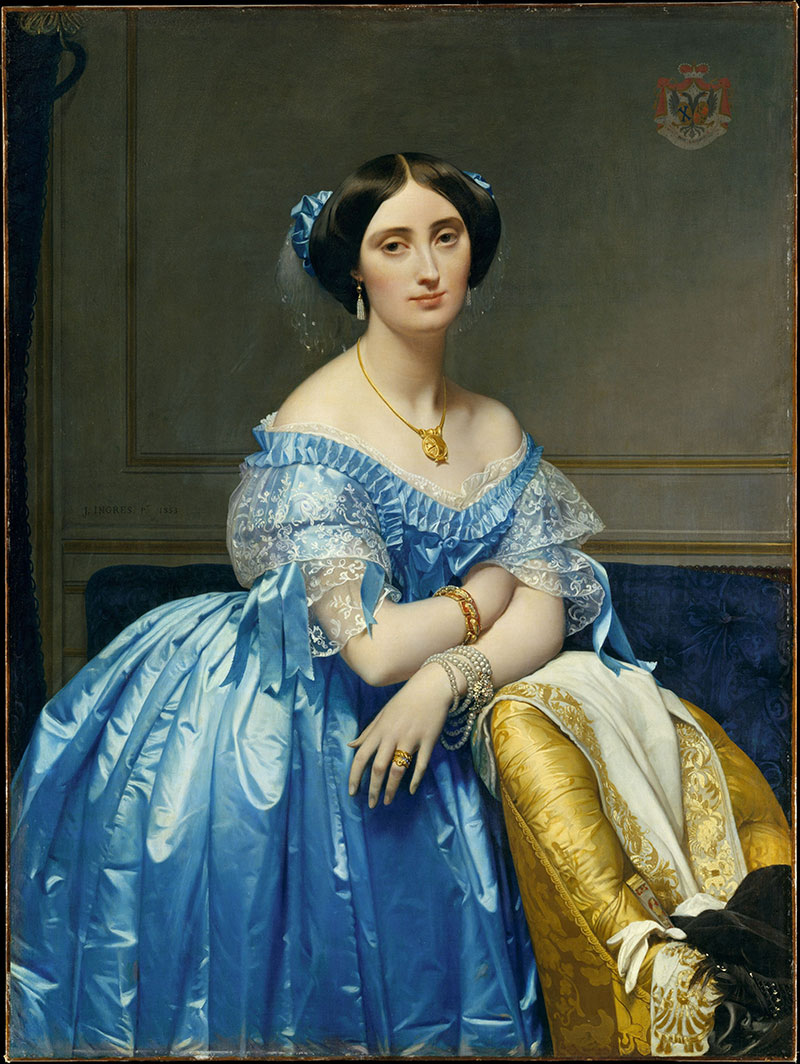 Portrait of the Princesse de Broglie
1853年,肖像画,布面油画