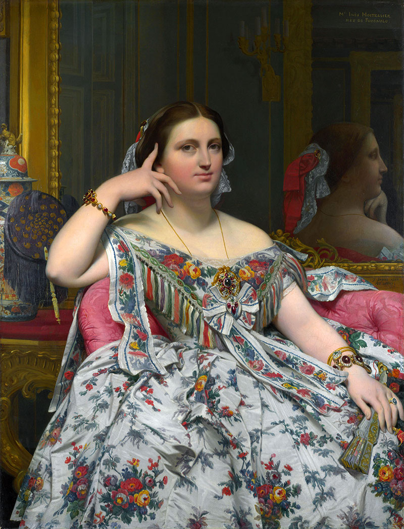 Portrait of Madame Moitessier Sitting
1858年,肖像画,布面油画