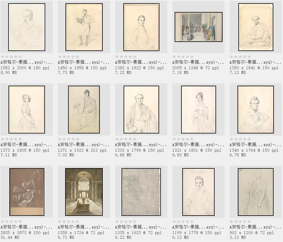 法国新古典主义美术的最后代表画家:安格尔 作品欣赏