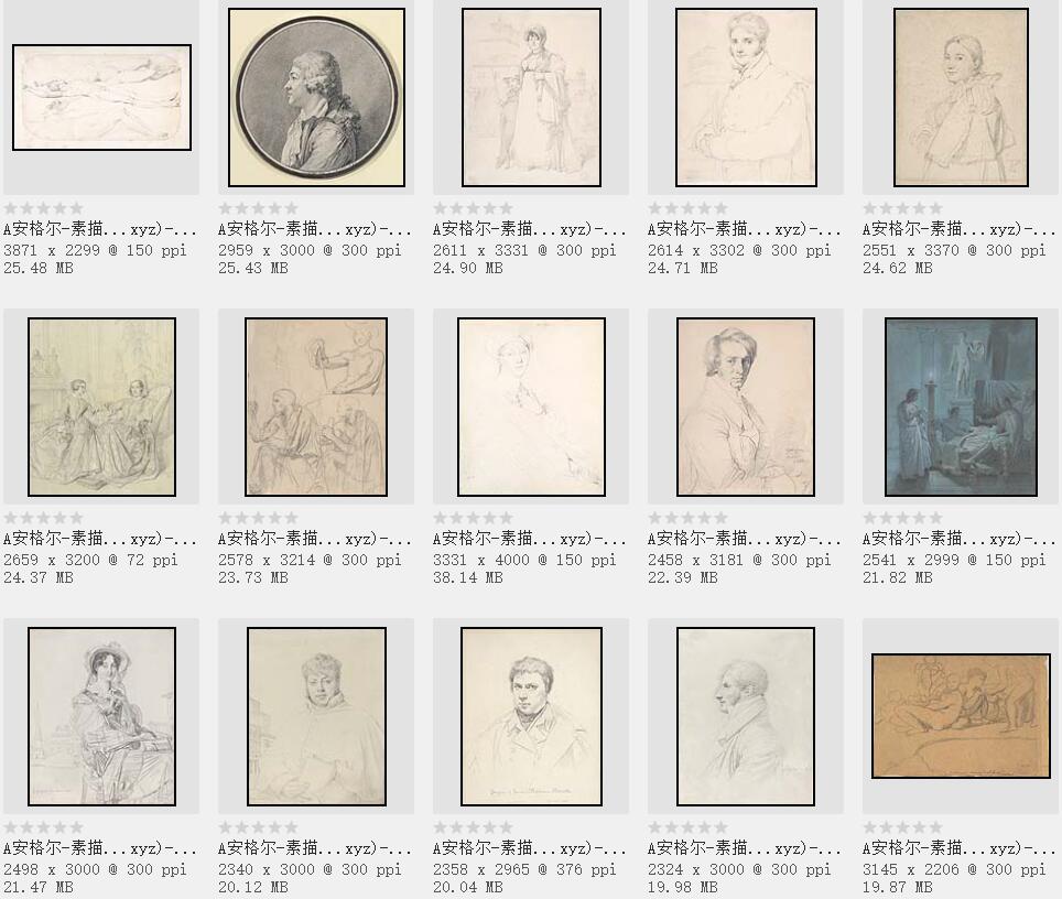 法国新古典主义美术的最后代表画家:安格尔 作品欣赏