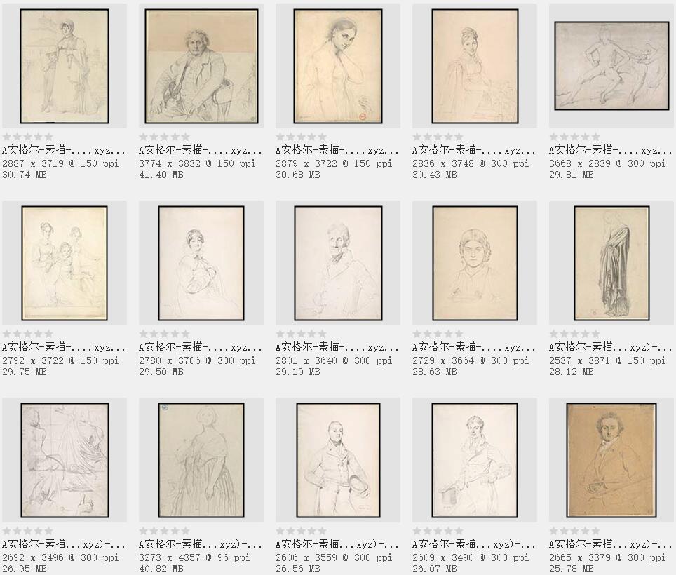 法国新古典主义美术的最后代表画家:安格尔 作品欣赏