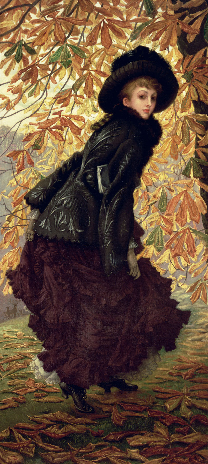 October
1878年,印象派,肖像画,布面油画,53.5 x 116.8 cm