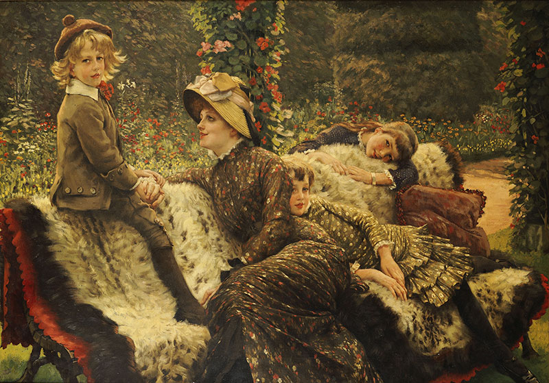 The Garden Bench
1882年,现实主义,风俗画,布面油画