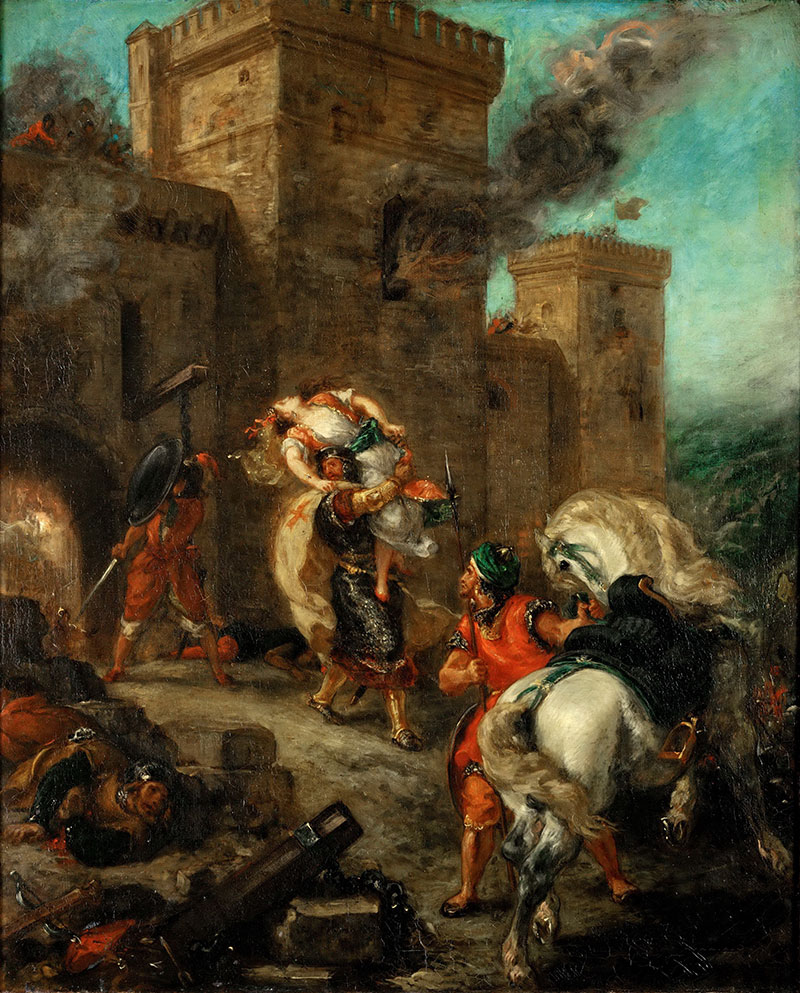Rebecca Kidnapped by the Templar, Sir Brian de Bois-Guilbert
1858年,叙事画,布面油画