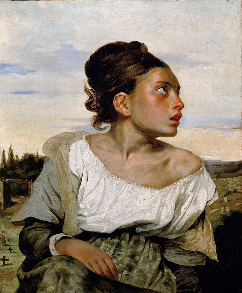 The Orphan Girl at the Cemetery
1823-1824年,肖像画,布面油画