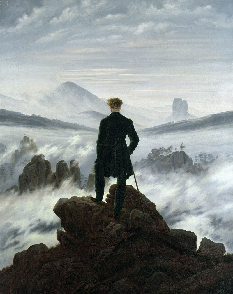 雾海上的旅人 - The wanderer above the sea of fog
1818年,寓言画,油画