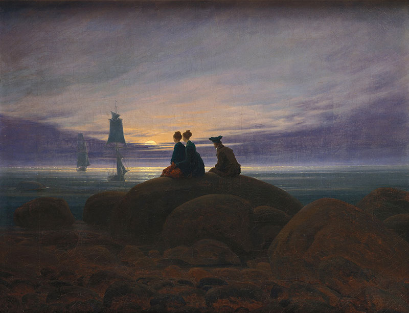Moonrise over the Sea
1822年,风景画,布面油画