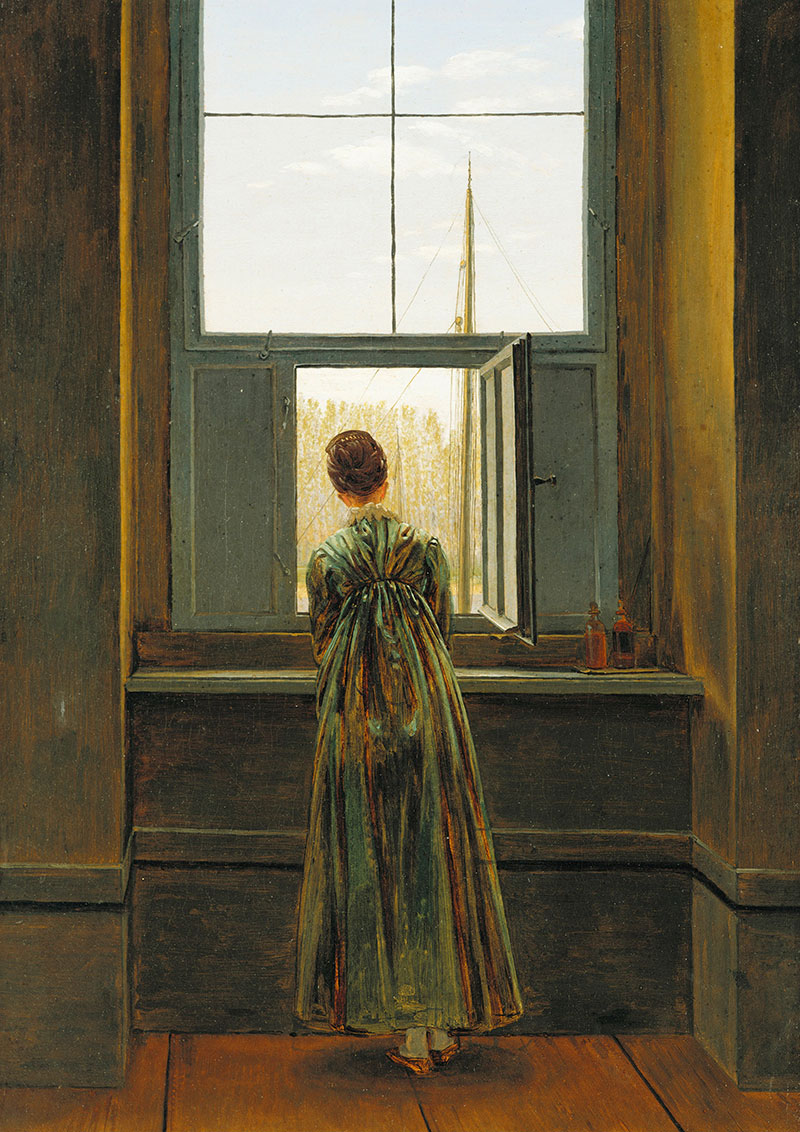 窗边的女人 - Woman at a Window
1822年,布面油画