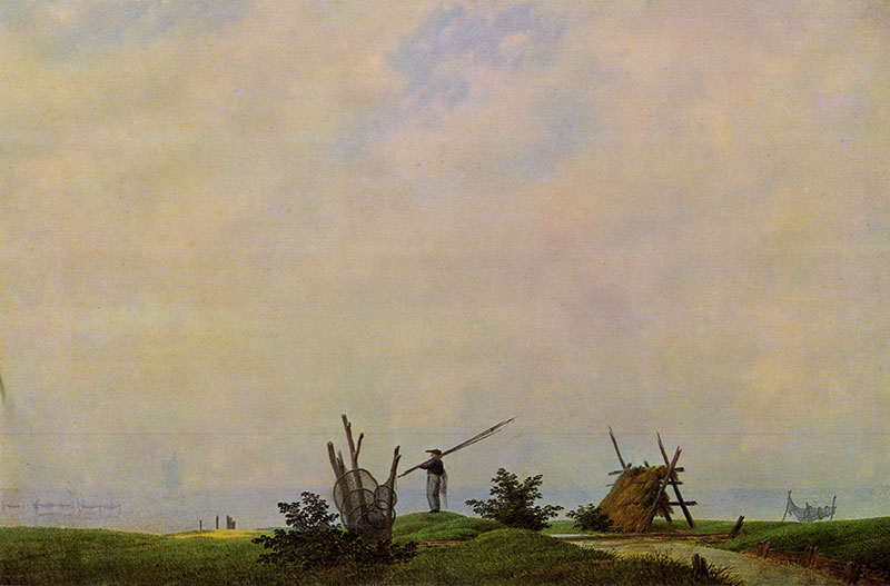 Sea beach with fisherman (The fisherman)
1807年,风景画,油画