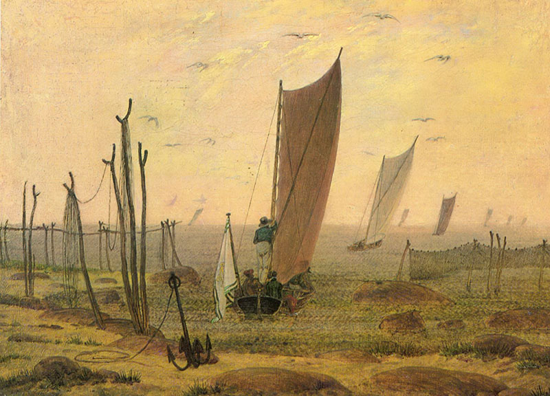 Ships sailing off in the morning
1817年,风景画