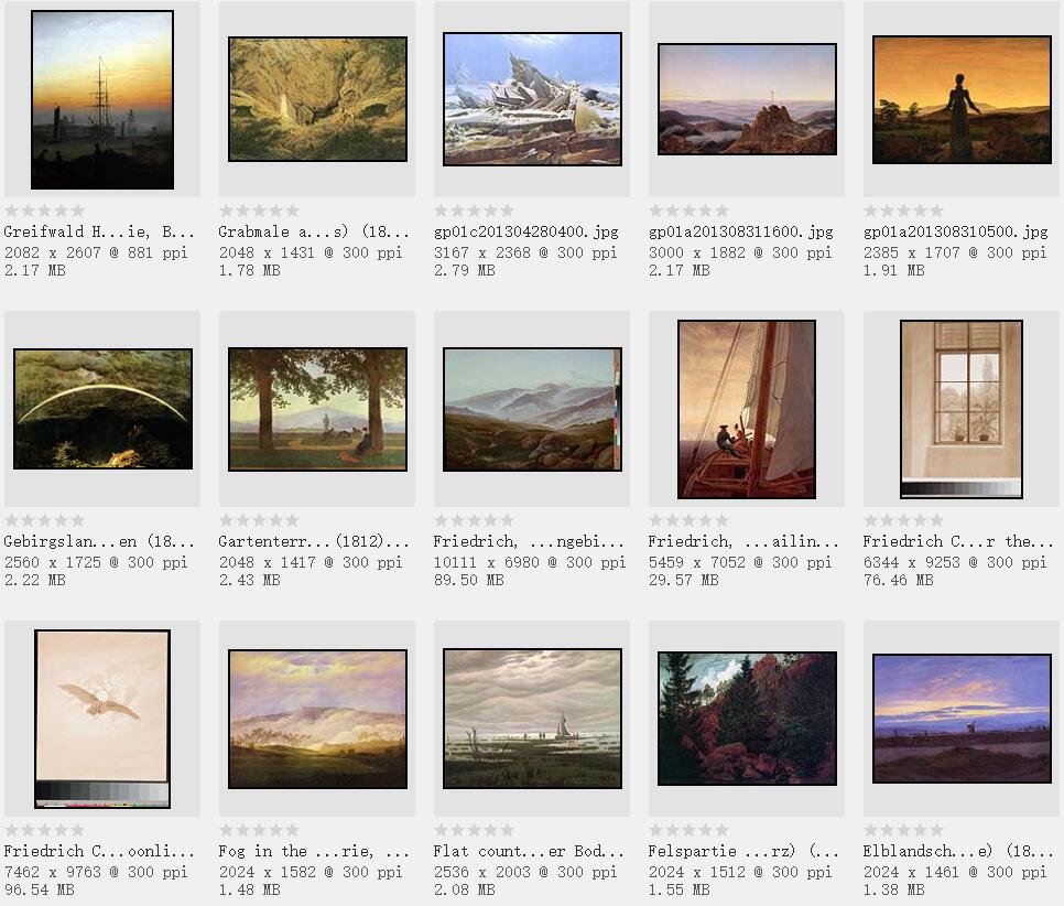 最浪漫的德国风景画家:弗里德里希 绘画作品欣赏141张