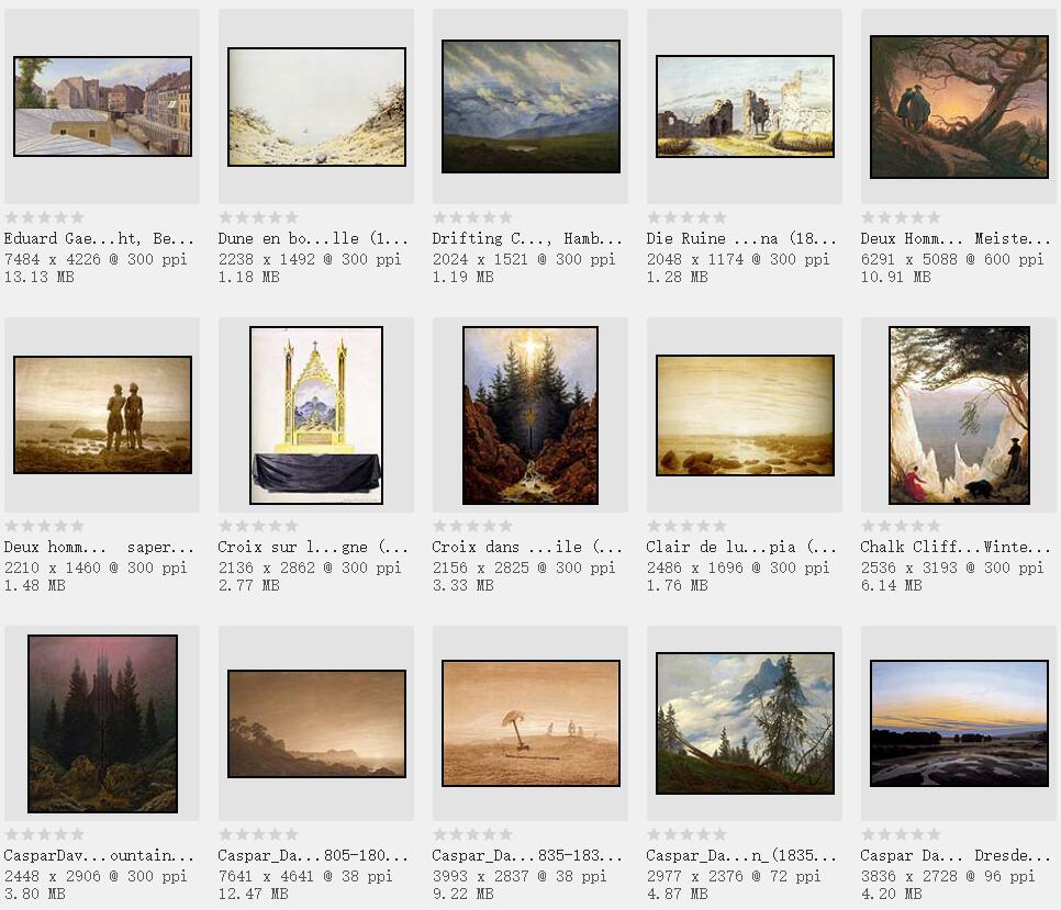 最浪漫的德国风景画家:弗里德里希 绘画作品欣赏141张