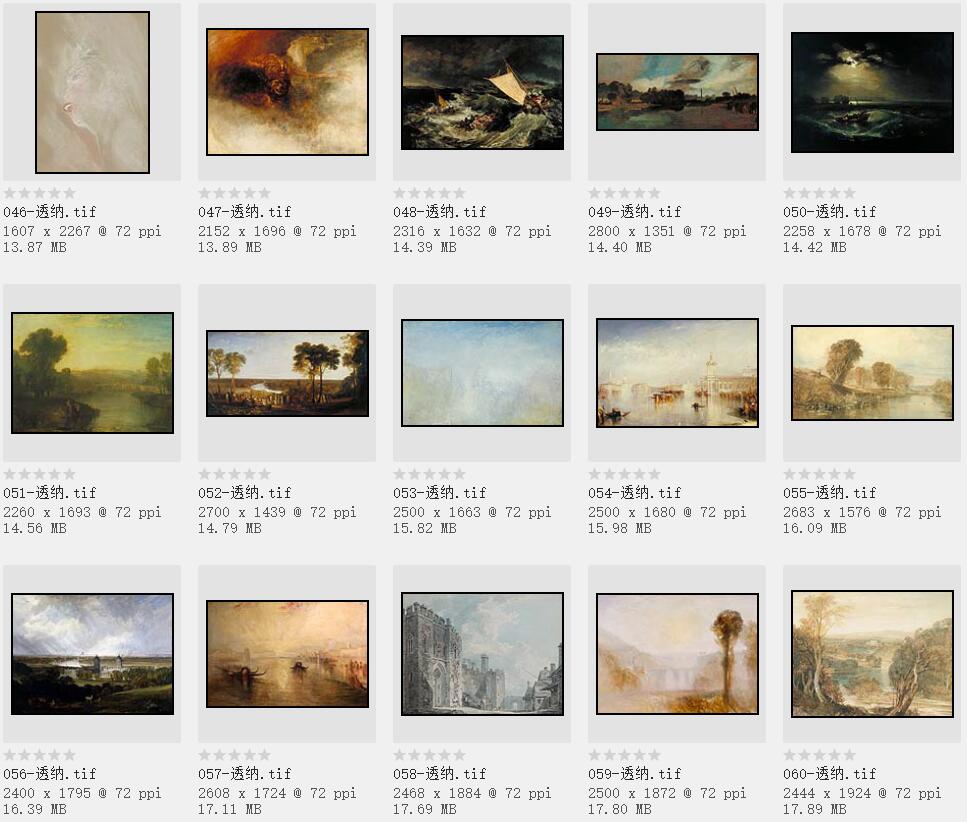 英国美术史上最重要的风景画家:威廉·透纳油画作品227幅