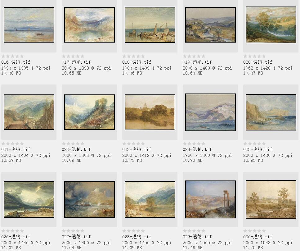 英国美术史上最重要的风景画家:威廉·透纳油画作品227幅