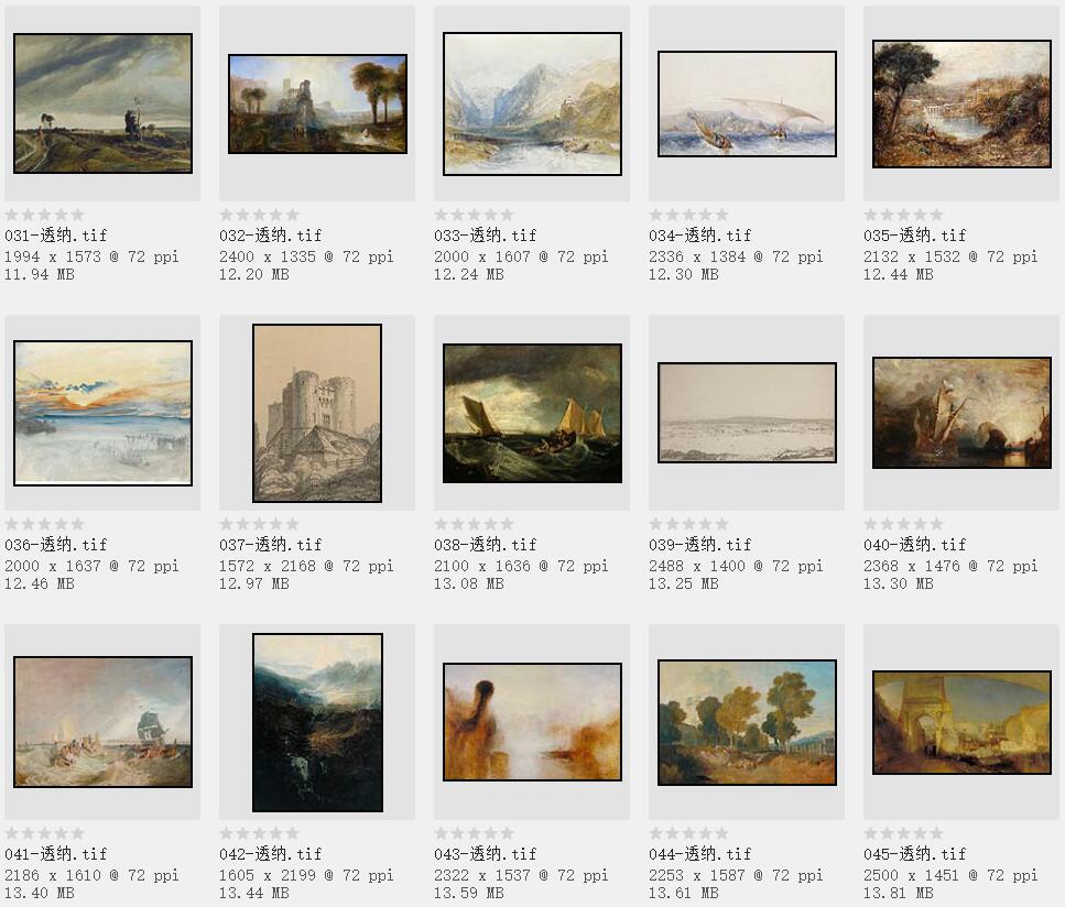 英国美术史上最重要的风景画家:威廉·透纳油画作品227幅