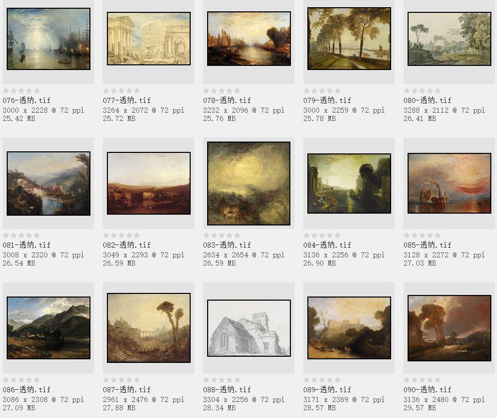 英国美术史上最重要的风景画家:威廉·透纳油画作品227幅