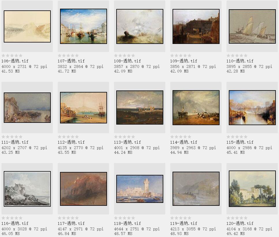英国美术史上最重要的风景画家:威廉·透纳油画作品227幅