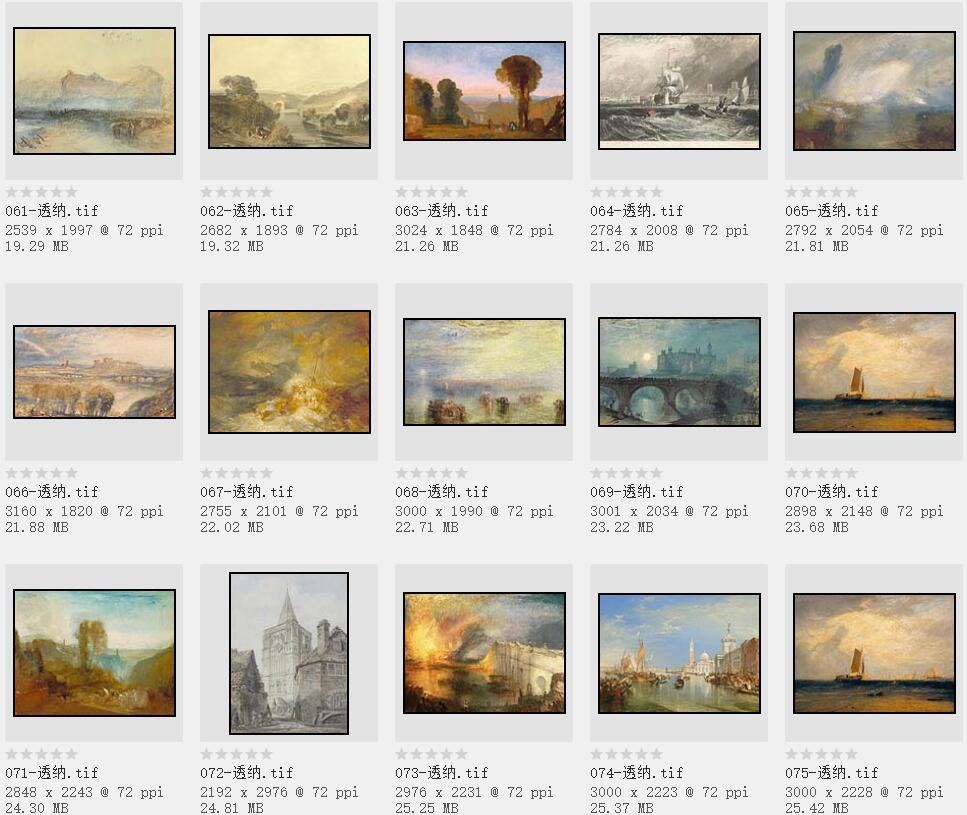 英国美术史上最重要的风景画家:威廉·透纳油画作品227幅