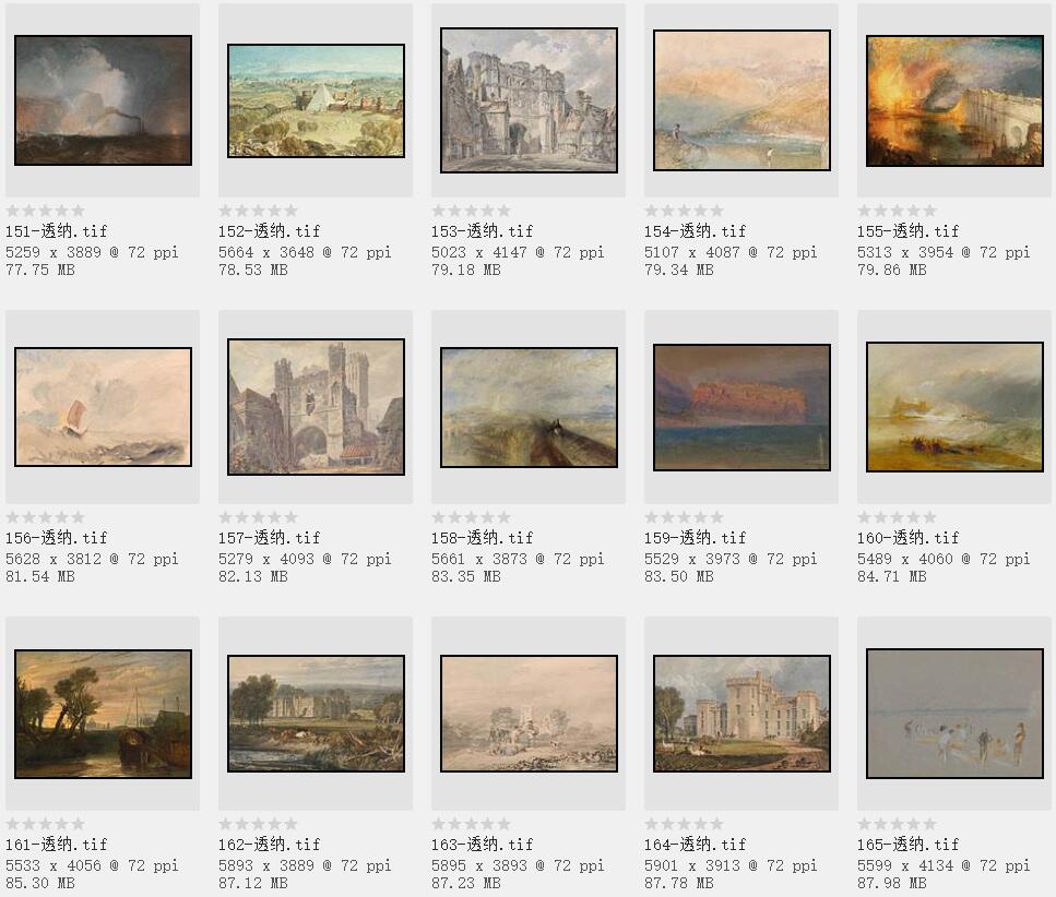 英国美术史上最重要的风景画家:威廉·透纳油画作品227幅